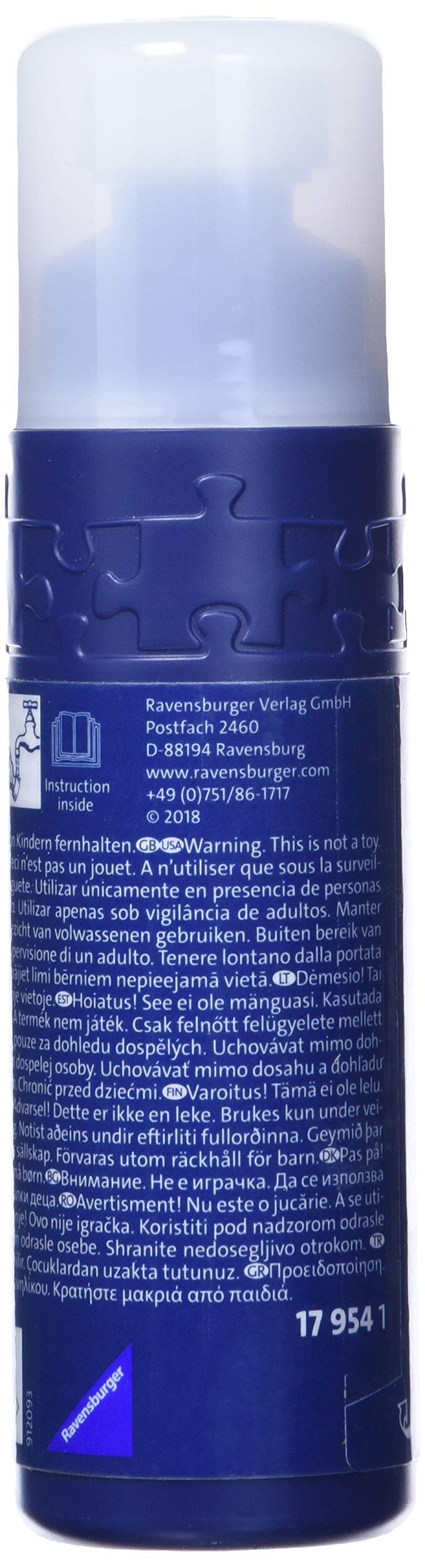Ravensburger Puzzle Storage for puzzles with up to 1000 pieces, a combo of puzzle sorting tray & puzzle conserver - Clear puzzle glue to secure and display puzzles, 200 ml.