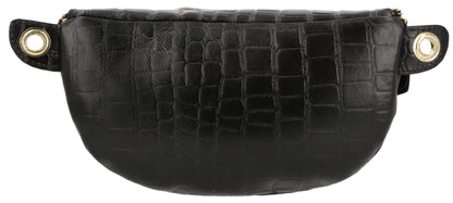 Gusti Leather Waist Bag - Annabelle Men's and Women's Waist Bag Fanny Pack Handbag Leather Bag Black Leather