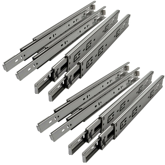 SOTECH 4 pairs (8 pieces) Full extension KV1-45-H45-L350-NF 350 mm (retracted) drawer slide ball bearing load capacity 45 kg