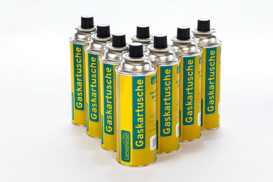 Campingman 8-Pack Gas Cartridge 227g Butane Gas Universal Butane Fuel Bottles Camping Gas for Gas Stoves Gas Heaters