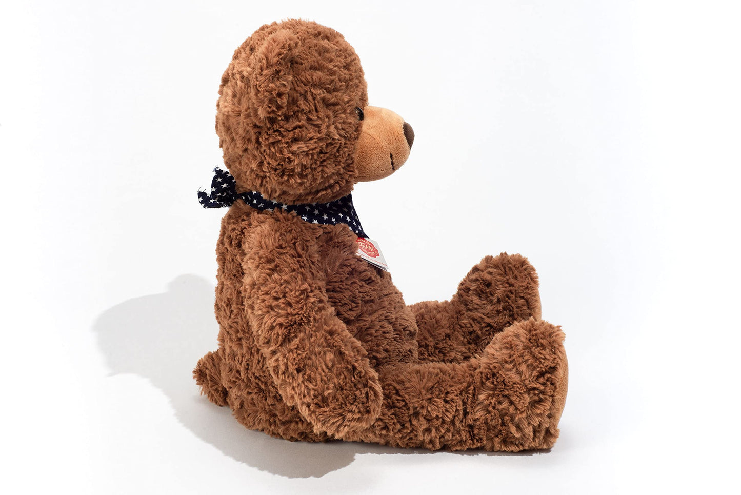 Teddy Hermann 91363 Teddy Bear 48 cm with star neckerchief, cuddly toy, plush toy