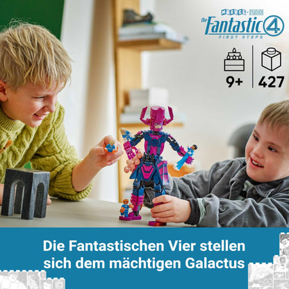 LEGO ǀ Marvel Fantastic Four vs. Galactus building figure - set with superheroes - includes The Thing, Invisible Woman, and Human Torch - gift for boys and girls - 76316