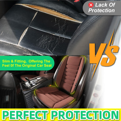 Kingphenix car seat cushion with back support cushion: enhanced comfort memory foam design for pain relief, great for drivers and office use, ergonomic lumbar comfort for extended sitting, Brown