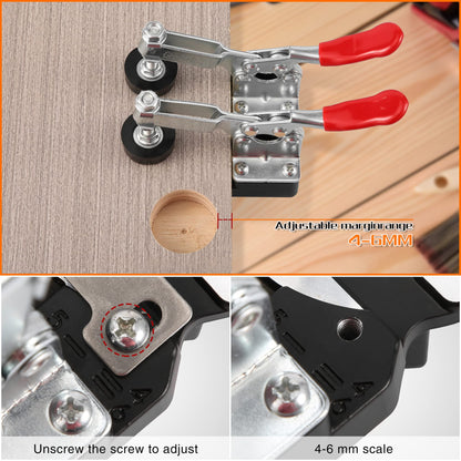 35mm hinge drilling template concealed door hinge jig, precise locking cabinet hinge jig, aluminum alloy material comes with clamping device for easy carrying and use.