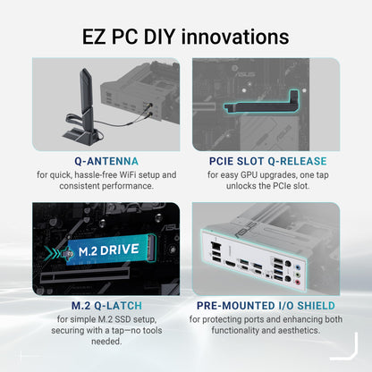 ASUS Prime X870-P WiFi motherboard socket AM5 (AMD, ATX, PCIe 5.0, DDR5, 14+2+1 power stages, 4X M.2, WiFi 7, 2.5Gb Ethernet, USB-C 40Gbps)