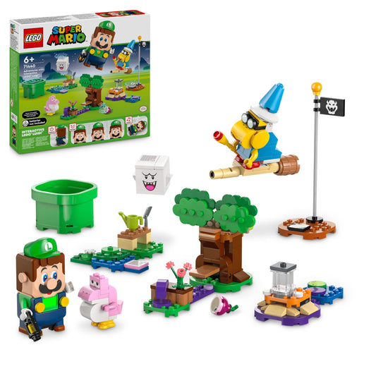 LEGO Super Mario adventure with interactive Luigi, Nintendo gift for boys, girls, and gamers aged 6+, adventure playset for kids with pink Baby Yoshi 71440.