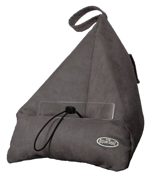 Book Seat 9346017000093 Reading sack/book support/book pillow/tablet PC holder/travel pillow with pocket, gray