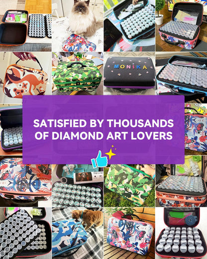 ARTDOT 60 Cans Diamond Painting Accessories Boxes, Portable Storage Box for Diamond Painting Adults, Gift for Storage Diamond Painting Pictures Stones Beads
