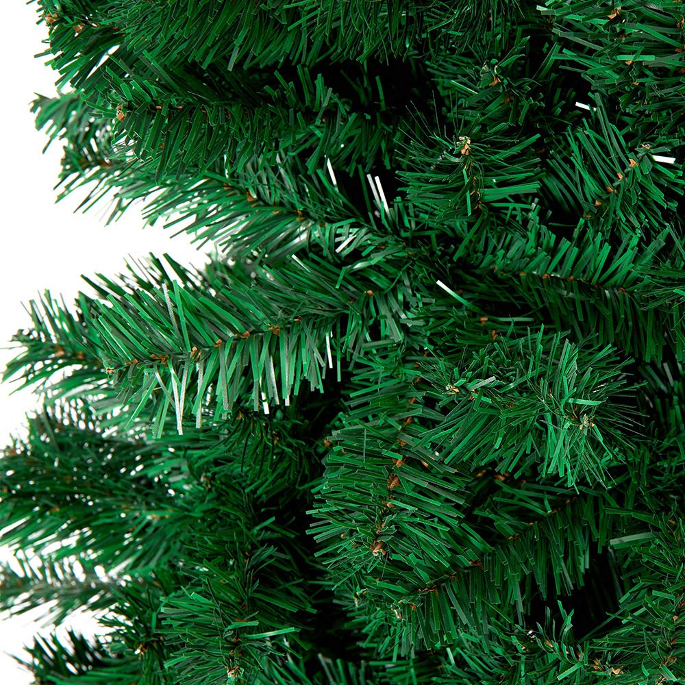 Artificial Christmas tree 210cm Artificial Christmas tree decoration Green PVC with metal stand Christmas decoration