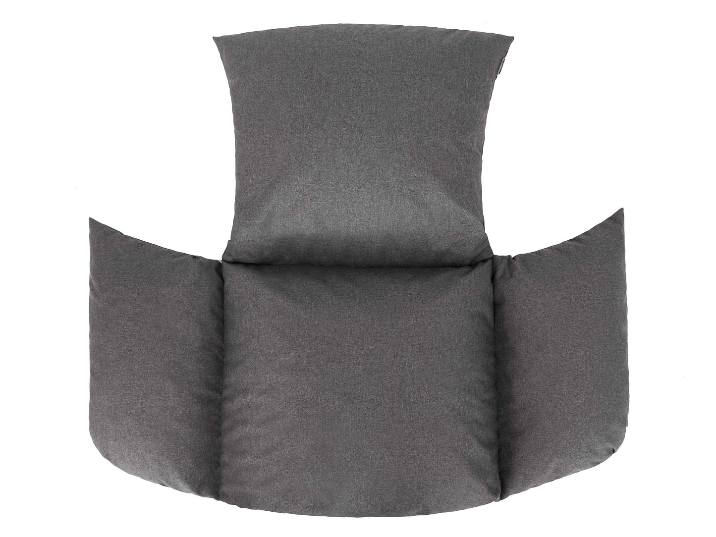 PillowPrim pillow for hanging chair outdoor - pallet cushion - for lounge fans & terrace lovers - comfort while swinging - washable, graphite, rattan-compatible