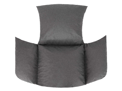 PillowPrim pillow for hanging chair outdoor - pallet cushion - for lounge fans & terrace lovers - comfort while swinging - washable, graphite, rattan-compatible