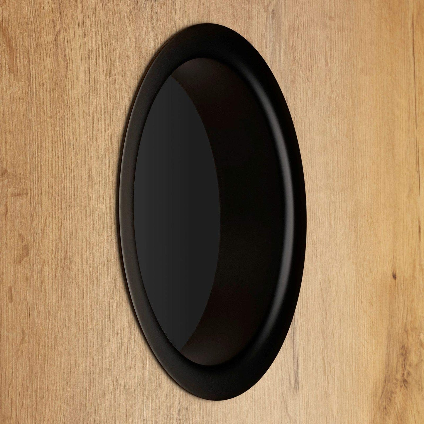 SOTECH Waste Chute Ring Stainless Steel matte black painted Ø 180 mm Height 41.5 mm for installation in washbasins or countertops Laundry chute