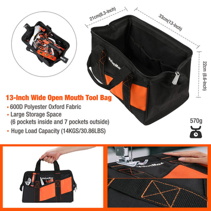 ValueMax 219-piece tool set, tool bag included, everyday tools, tool kit for household, DIY, handyman, and mechanics for home repairs or professional work.