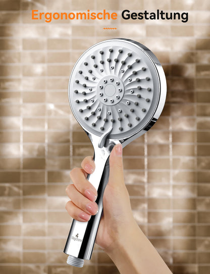 Magichome shower head with hose 59" high pressure shower head 5 spray settings handheld shower head water saving large water-saving shower head