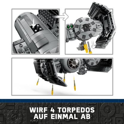 LEGO Star Wars TIE Bomber Model Kit with Darth Vader Minifigure & 10914 DUPLO Deluxe Brick Box.