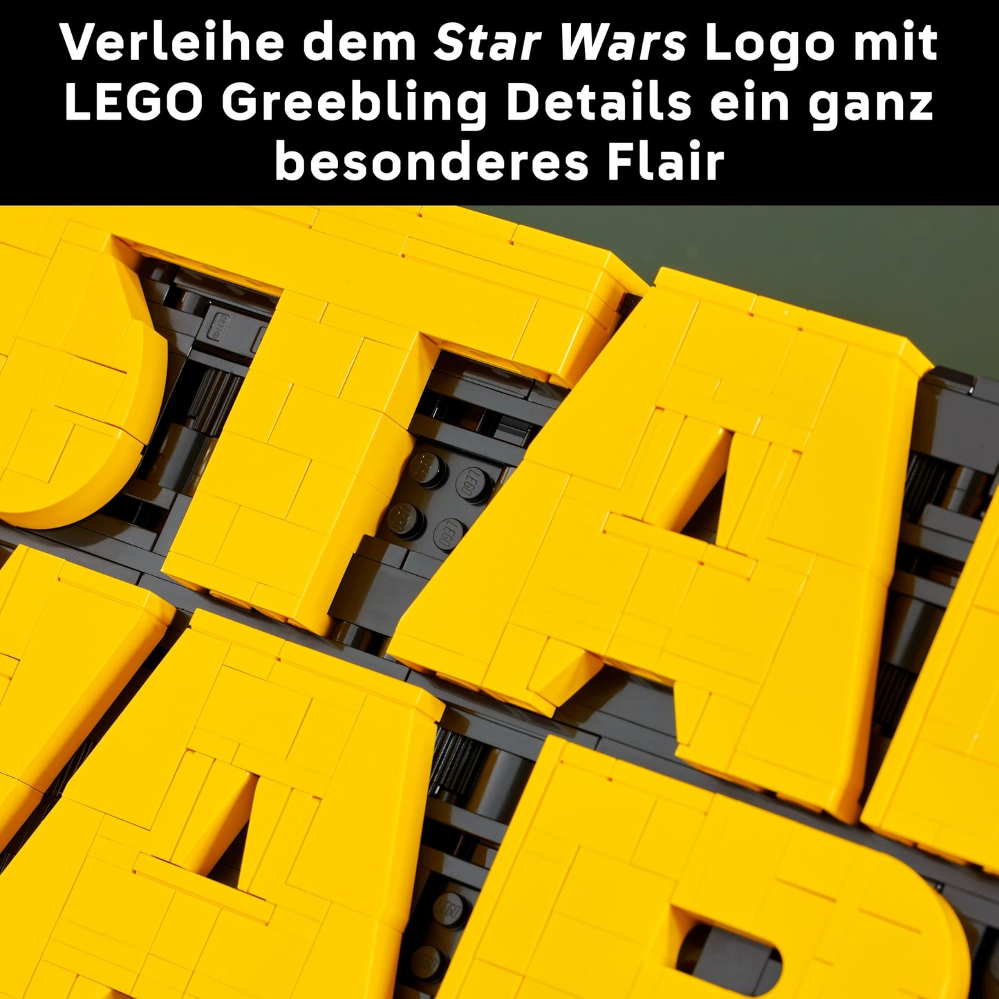 LEGO Star Wars 75407 Star Wars Logo Brick - Collectible building set for adults - Pop culture model - Display piece for office - Gift idea for adult and teen fans