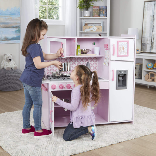 Melissa & Doug 14002 Pink Chef's Wooden Kitchen