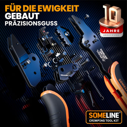 SOMELINE Crimping Tool Terminal Set, 26 Types [0.34-6mm²], Terminal Tool Set, Terminal Crimping Tool, for Cable Terminals Crimping, Premium Crimping Tools, Crimp Tool, Press Tool, Terminal Tool Set