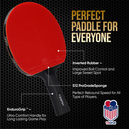 Ping Pong Paddle 2-pack with 3 balls