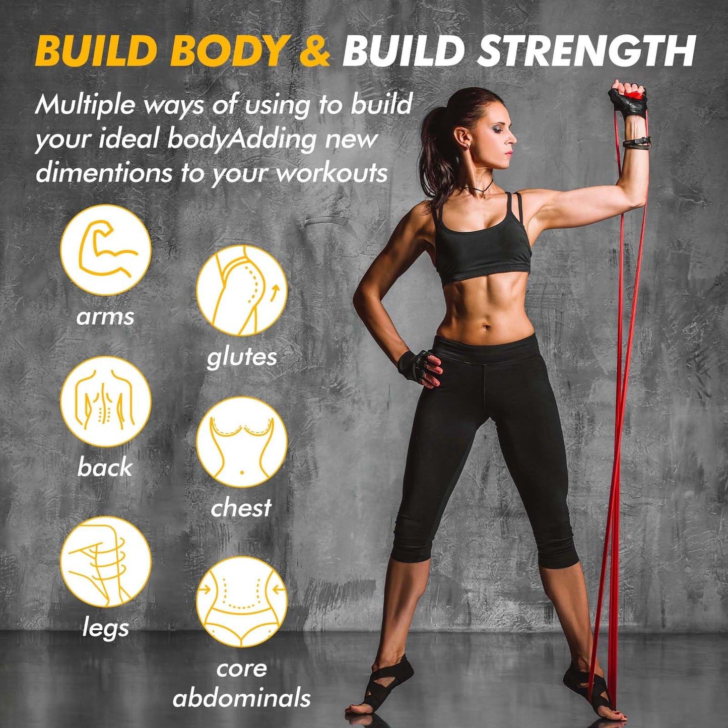 Resistance bands set by HANSPY, suitable for men and women. Includes pull-up assistance bands for strength training, home workouts, physiotherapy, yoga. Comes with door anchor, carrying bag, and workout guide.