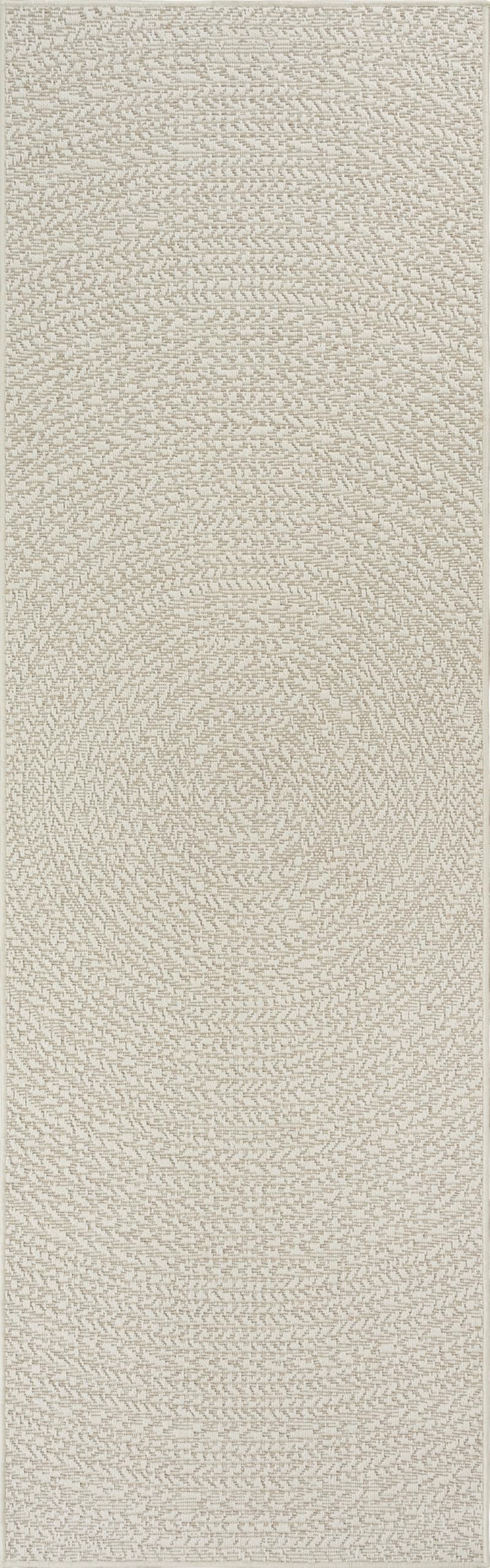 The carpet Kansas - durable indoor and outdoor rug in natural jute look, weatherproof, suitable for terrace and garden, cream, approx. 80 x 250 cm.