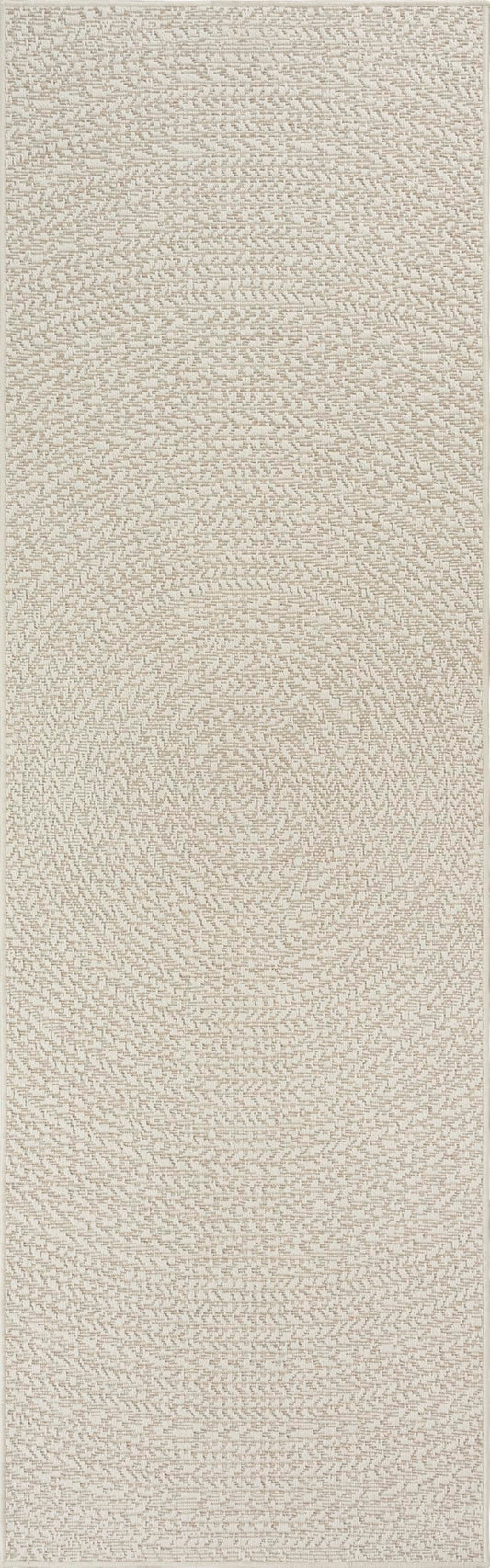 The carpet Kansas - durable indoor and outdoor rug in natural jute look, weatherproof, suitable for terrace and garden, cream, approx. 80 x 250 cm.