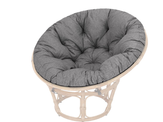PillowPrim cushion for papasan chair, seat cushion, replacement cushion papasan D 114 cm floor cushion padded seat cushion play mat hanging chair Made in EU - Anthracite