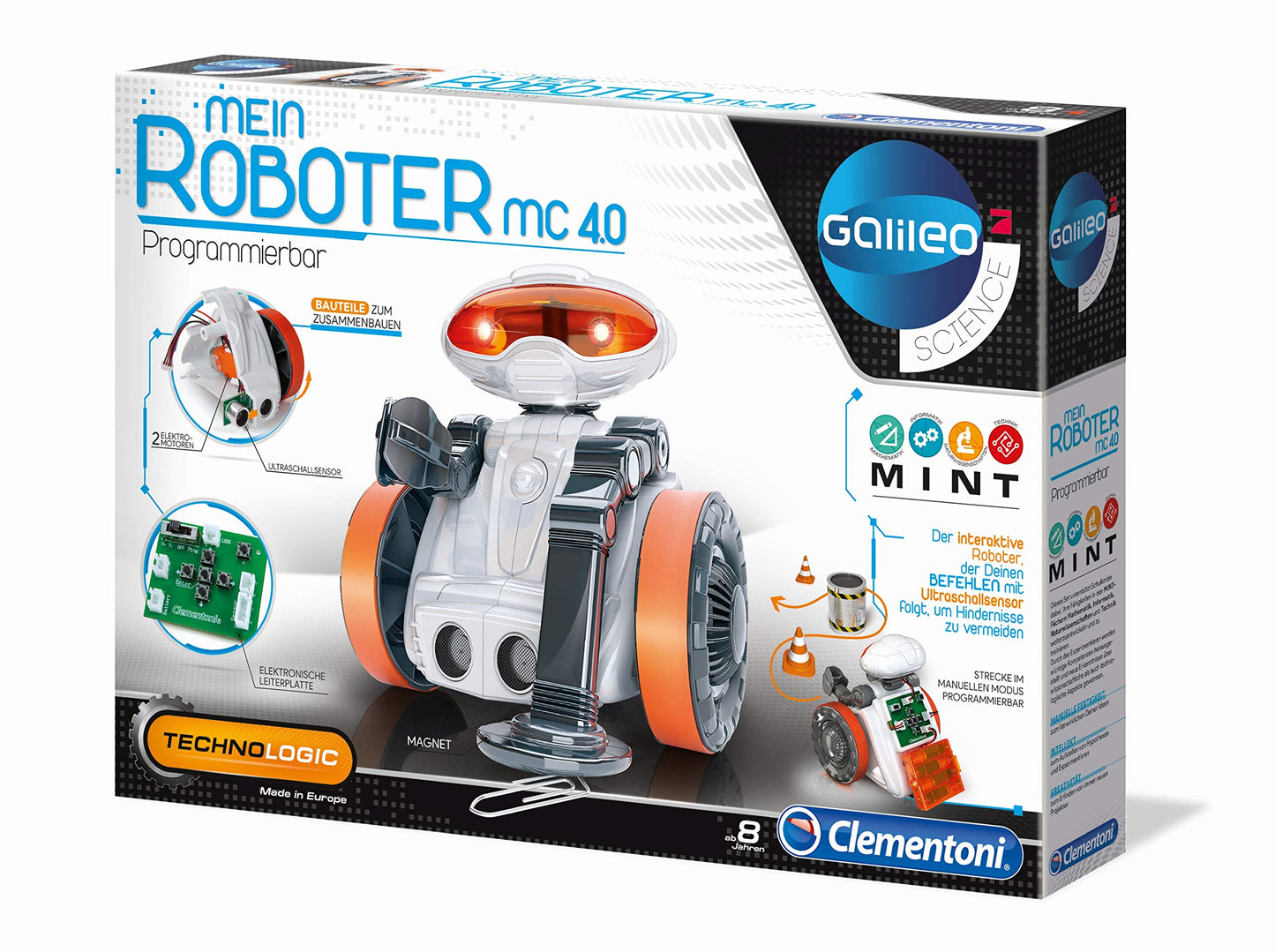 Clementoni 59054 - Galileo - My Robot MC 4.0, Multicolored