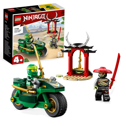 LEGO NINJAGO Arin's Battle Mech, Ninja toy & NINJAGO Lloyd's Ninja Motorcycle, beginner toy with 2 minifigures: Lloyd and Skeleton Guard, educational toy for kids ages 4+ 71788