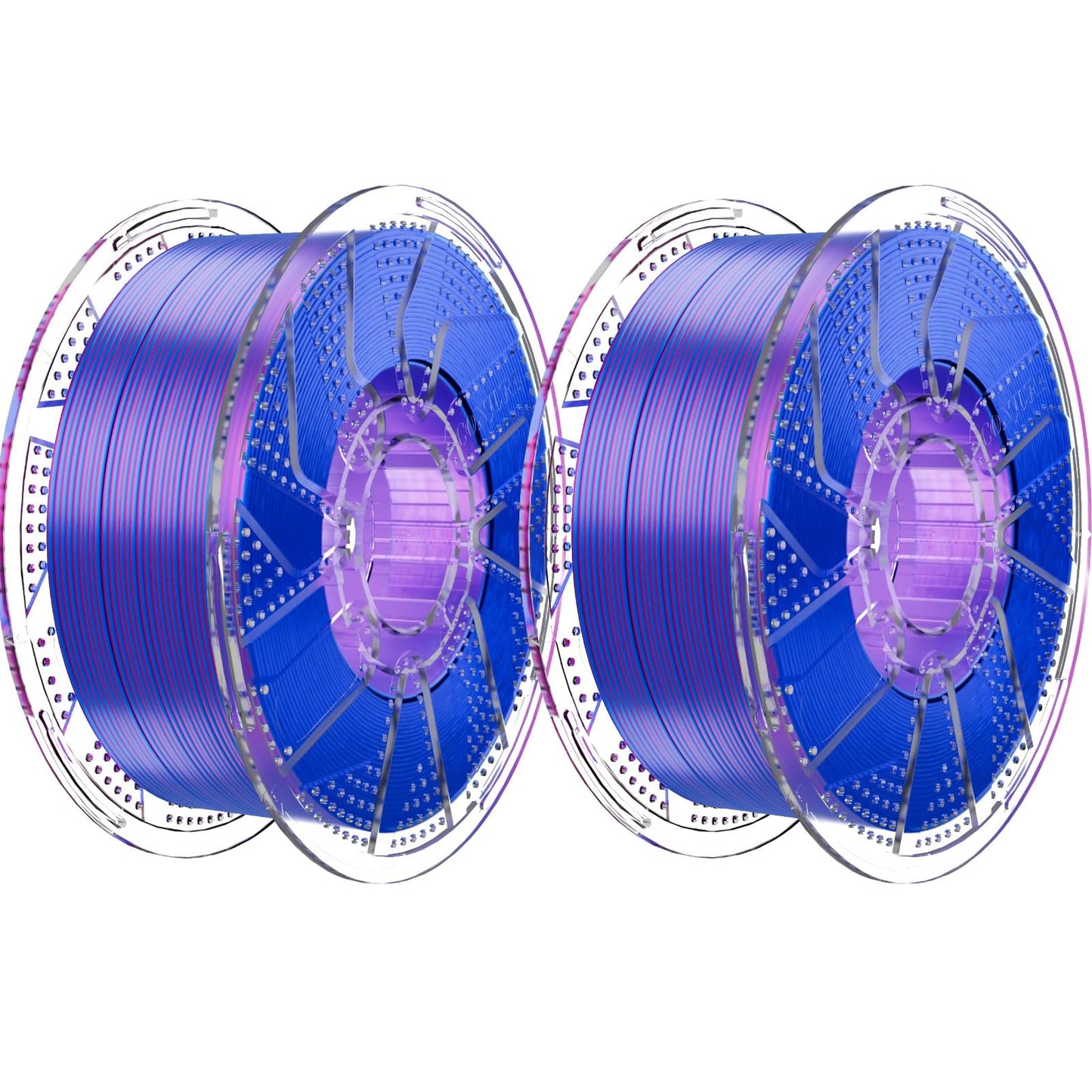 Conjure Silk PLA 3D Printer Filament, 1.75mm Dual Color Filament, Silk Pink Blue 3D Printing Filament 2KG