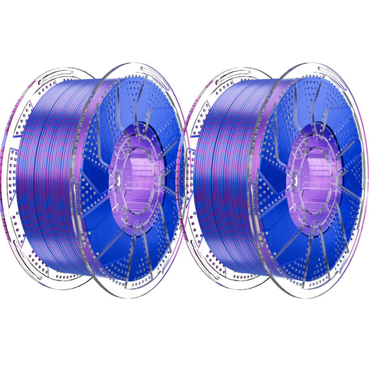 Conjure Silk PLA 3D Printer Filament, 1.75mm Dual Color Filament, Silk Pink Blue 3D Printing Filament 2KG