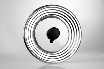 MaxxGoods stainless steel frying pan lid with automatic steam vent (24-30 cm)