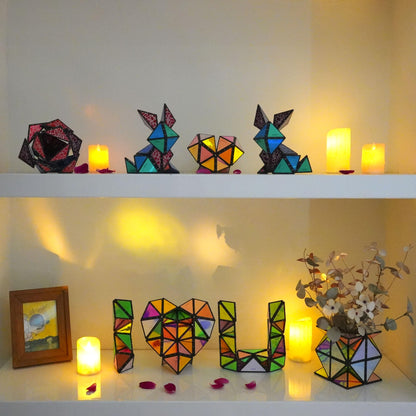 TOSY Magnet Pyramid - 1 cube transforms into 1 billion shapes, 243 magnets, glowing, spinner accessories, puzzle toy, Easter/Valentine's/Birthday gift, Set 1 Stone 1 Glow