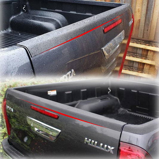 JHCHAN tailgate guard bumper guard for Toyota Hilux 2015-2020 Invincible Icon Active Hilux SR and Hilux SR5 Pick-Up, Hilux AN110 AN120 AN130 bumper guard.