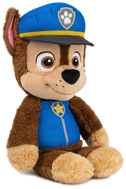 GUND PAW Patrol Stuffed Plush Chase, 30 cm - high-quality plush toy made of soft velour terry with embroidered eyes, true to the original TV series look, suitable for kids aged 1 year and up.