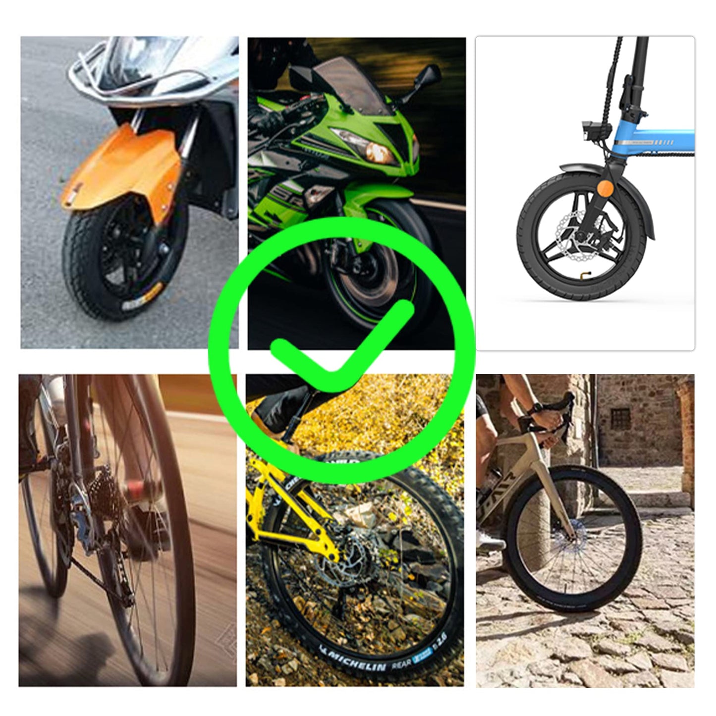SaxonyRAD Disc Lock Motorcycle Alarm 110dB, Waterproof Motorcycle Lock unlocked by pressing without key, Scooter lock with integrated stainless steel lock for motorcycle, bicycle, scooter.