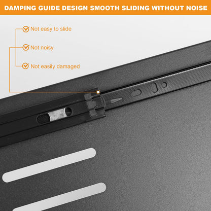 IGTOPS 2 Piece Telescopic Drawer, Pull-Out Drawer Storage Shelves for Kitchen Cabinets, Extendable Pull-Out Drawer (30cm W x 43cm D x 9cm H), No Drilling or Nailing Required