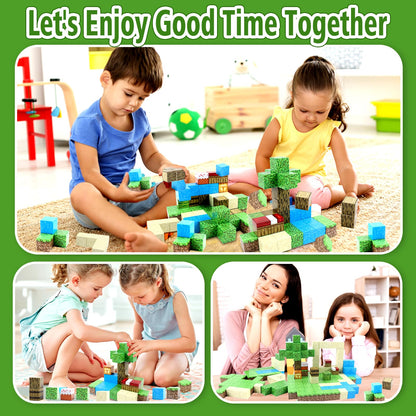 Magnetic Building Blocks - Build My Magnetic World Set, 2.5CM/ piece Magnetic Building Blocks, Magnetic Toy for Boys and Girls, Montessori Toy for 3+ Year Olds, Gift for Kids