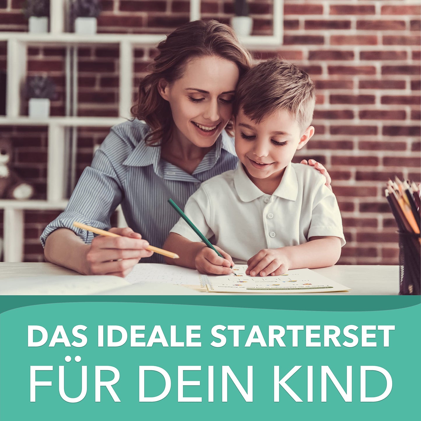 Filapen® 5 Piece Magic Exercise Booklets German I Reusable Exercise Booklets for Preschoolers I Preschool Reading Learning I Ideal for School Entry I Writing Learning I 26cmx18cm