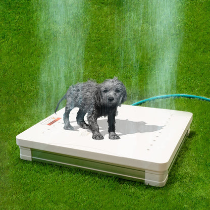 Mauk Step Action Ground Shower Pool Shower Garden Shower 60x55x10cm / Connection to garden hose