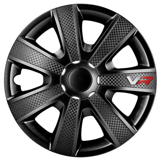 AUTO-STYLE Wheel Trims VR 13-Inch Black/Carbon-Look/Logo