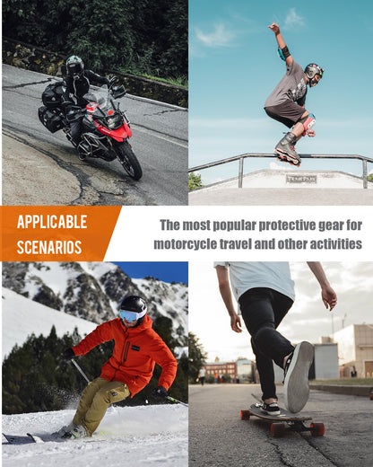 Shoulder elbow protectors back protectors 5 in 1 protective gear set for adults for motorcycle motocross bike