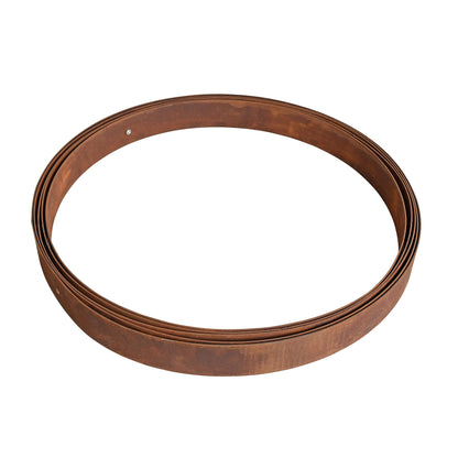 ESTEXO Rusty Decorative Sphere Rust Sphere Garden Sphere Metal Band Strip Iron Garden Decoration Rust Metal 50 cm