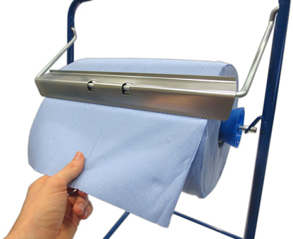 2 x blue cleaning rolls, 2-ply, 500 sheets each, total approx. 1000 sheets, approx. 36x36 cm, perforated, absorbent cleaning cloths, wiping paper, wipes.