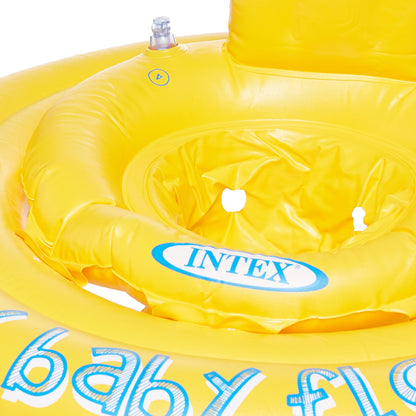 Intex swim aid - My Baby Float - swim ring with seat - Ø 70 cm, Yellow, for 6-12 months (Pack of 5)