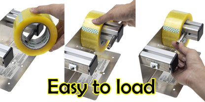 LDS Industry Tape and Label Dispenser, tabletop/wall mount tape dispenser, large tabletop dispenser, stainless steel frame with 2" / 3" suction cup, TTD-01
