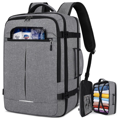 Lubardy Travel Backpack Men Women Carry-on Airplane Large Laptop Backpack 17 Inch Waterproof Weekender Business Daypack