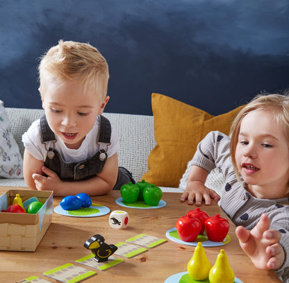 HABA 304508 - Touch & Feel Again, sensory game for children aged 3 and up & 4655 - My First Games First Orchard.
