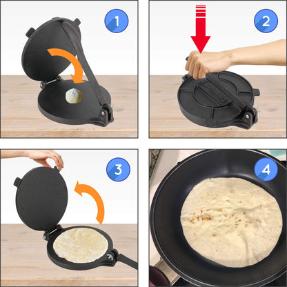 8-inch cast iron tortilla press