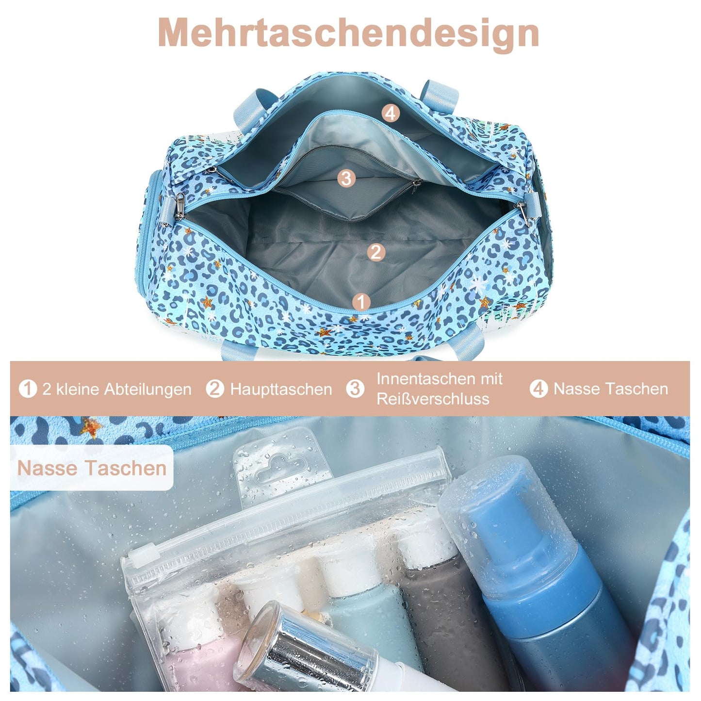 Kids sports bag with shoe compartment and wet pocket. Perfect for swimming, teens, and fitness activities. Ideal for outdoor sports.